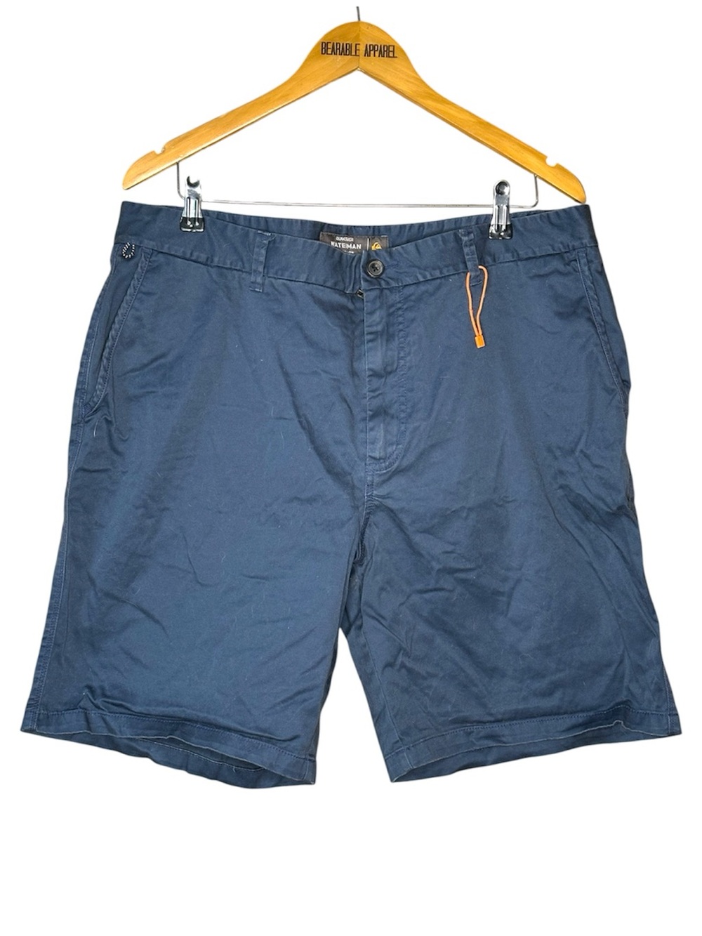 💚Quiksilver Waterman Collection Men’s Navy Chino Shorts Stretch Casual